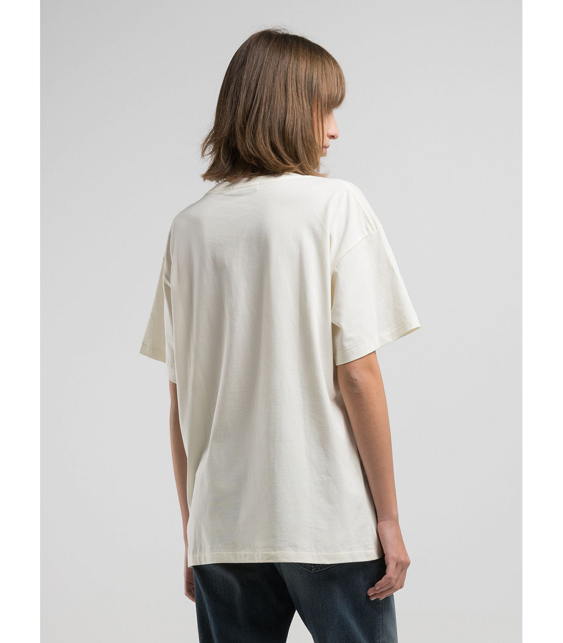 ボーイフィットベーシックジャージープリントTシャツ 詳細画像 バターホワイト 2